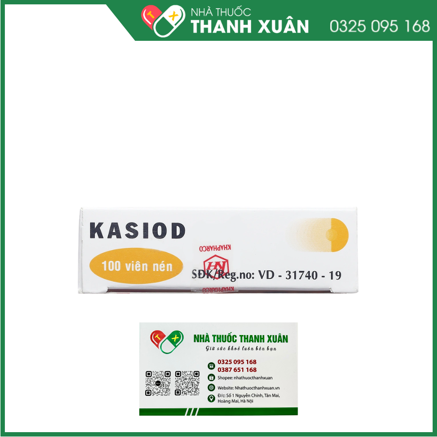 Kasiod 210mg Khánh Hòa điều trị lỵ amid đường ruột, tiêu chảy